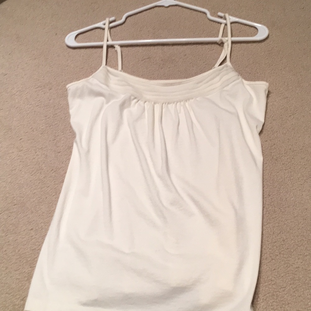 Loft cream cami sheer detail M